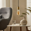 LED Dimmable Filament Spiral ST64, 4W=25w ES/E27 AM Extra Warm White 1800K Decorative Bulb1