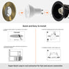LED Fire Rated Downlights, IP65, Antique Brass Bezel, Without Bulb6