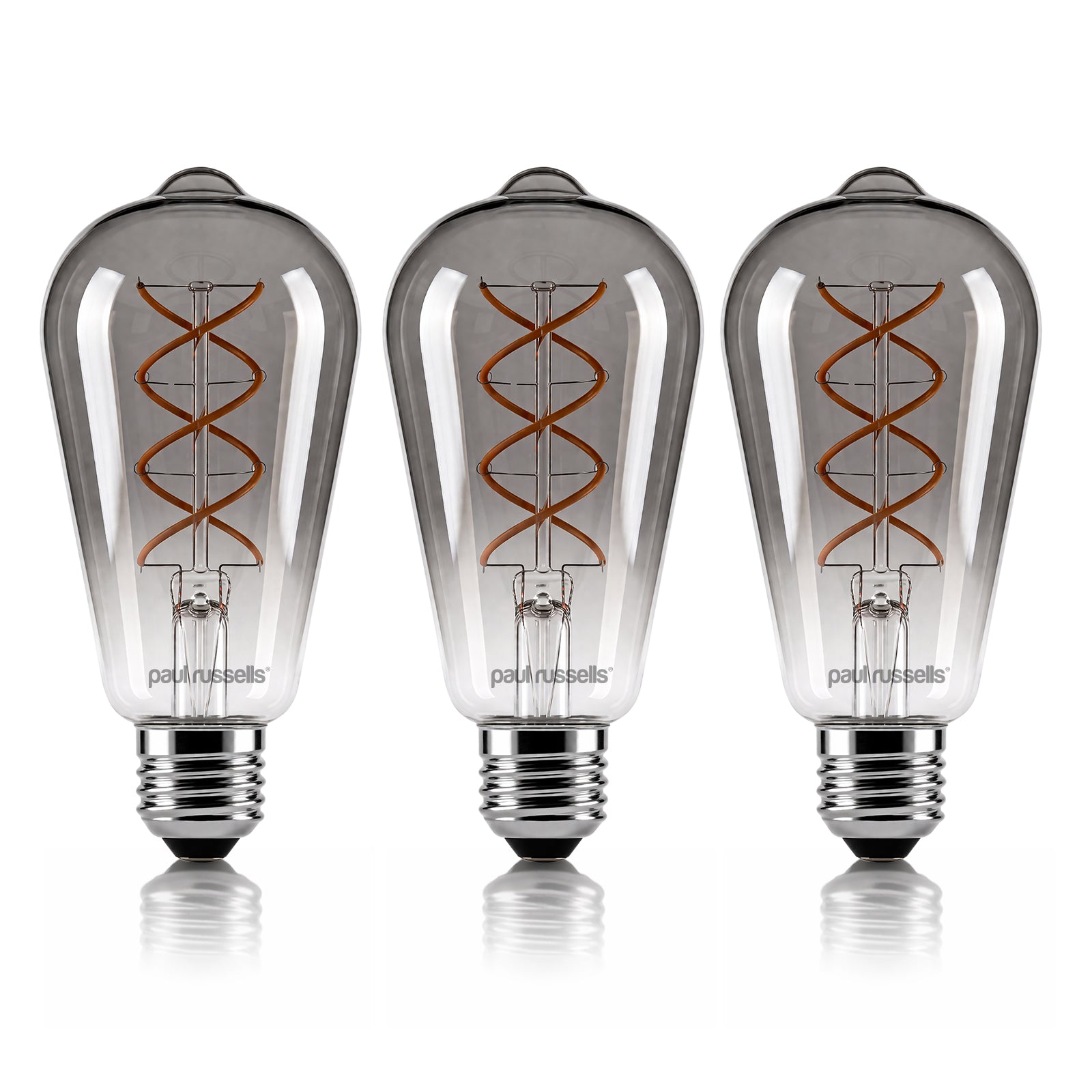 4.5W LED ST64, E27, 140lm, Dimmable, 1800K (3 Pack)