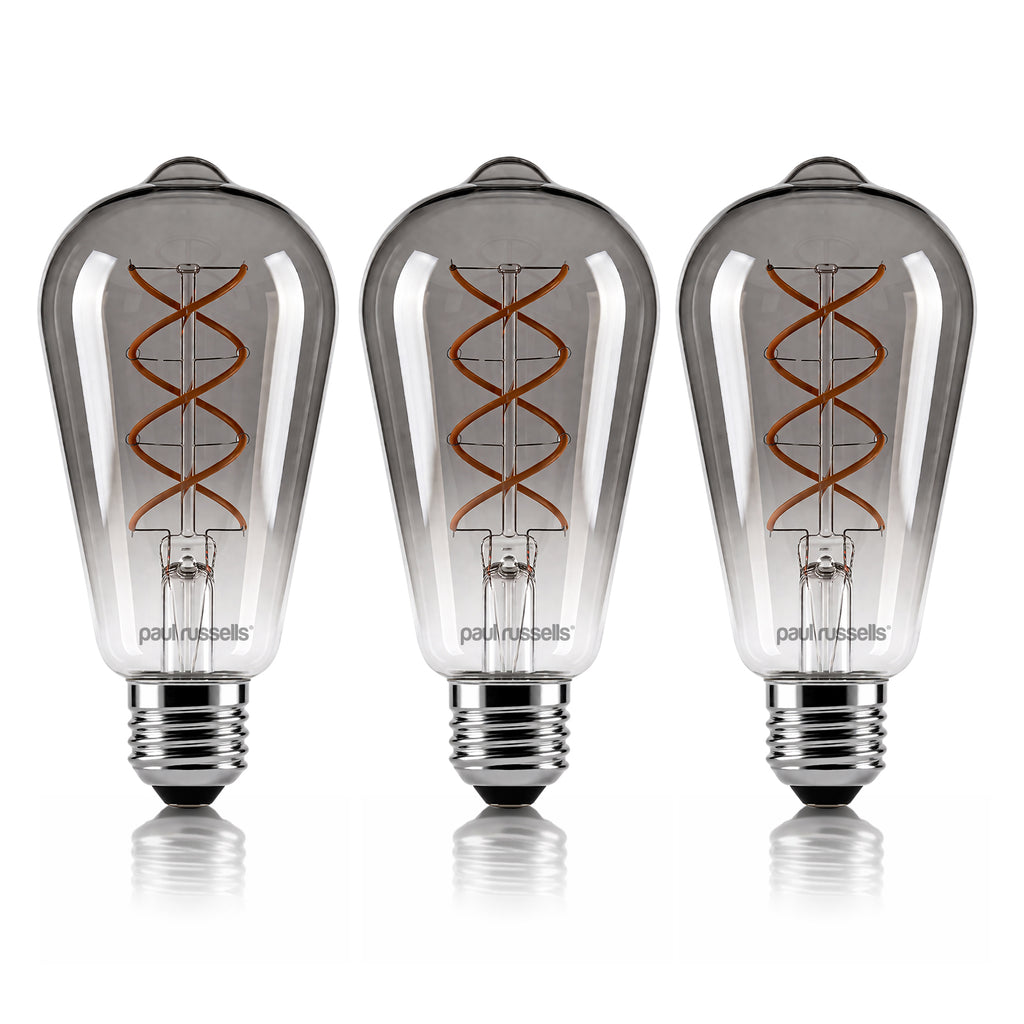 4.5W LED ST64, E27, 140lm, Dimmable, 1800K (3 Pack)