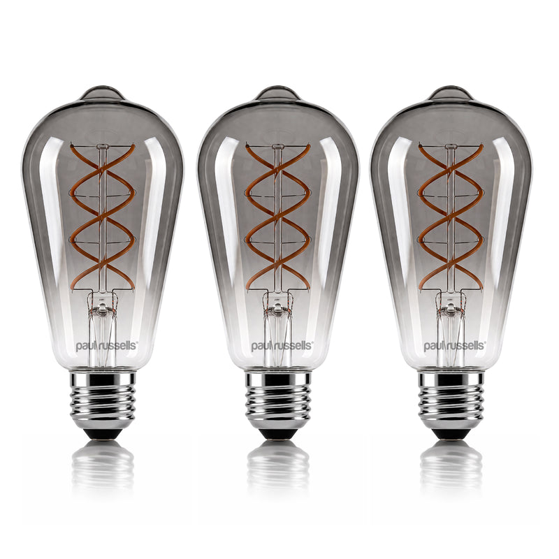 4.5W LED ST64, E27, 140lm, Dimmable, 1800K (3 Pack)