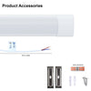 6ft, 60W LED Batten Light, 7200 Lumens, 3000K/4000K/6500K 3CCT, 120° Indoor Ceiling Tube Light9