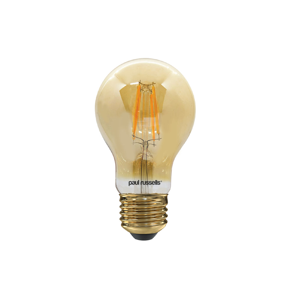 LED Filament GLS 7W=50W Extra Warm White Amber 2200K ES E27 Edison Screw Cap Bulbs