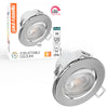 Paul Russells 6W LED Non Fire Rated Tiltable Downlight, Warm/Cool/Day White 3 Adjustable CCT, IP44, Chrome Bezel1