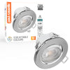 Paul Russells 4.8W LED Non Fire Rated Tiltable Downlight, Warm/Cool/Day White 3 Adjustable CCT, IP44, Chrome Bezel1