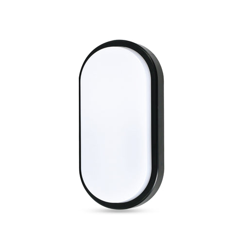 8W Oval LED Bulkhead Light, IP54 Waterproof, 650 Lumens, 6500K Daylight