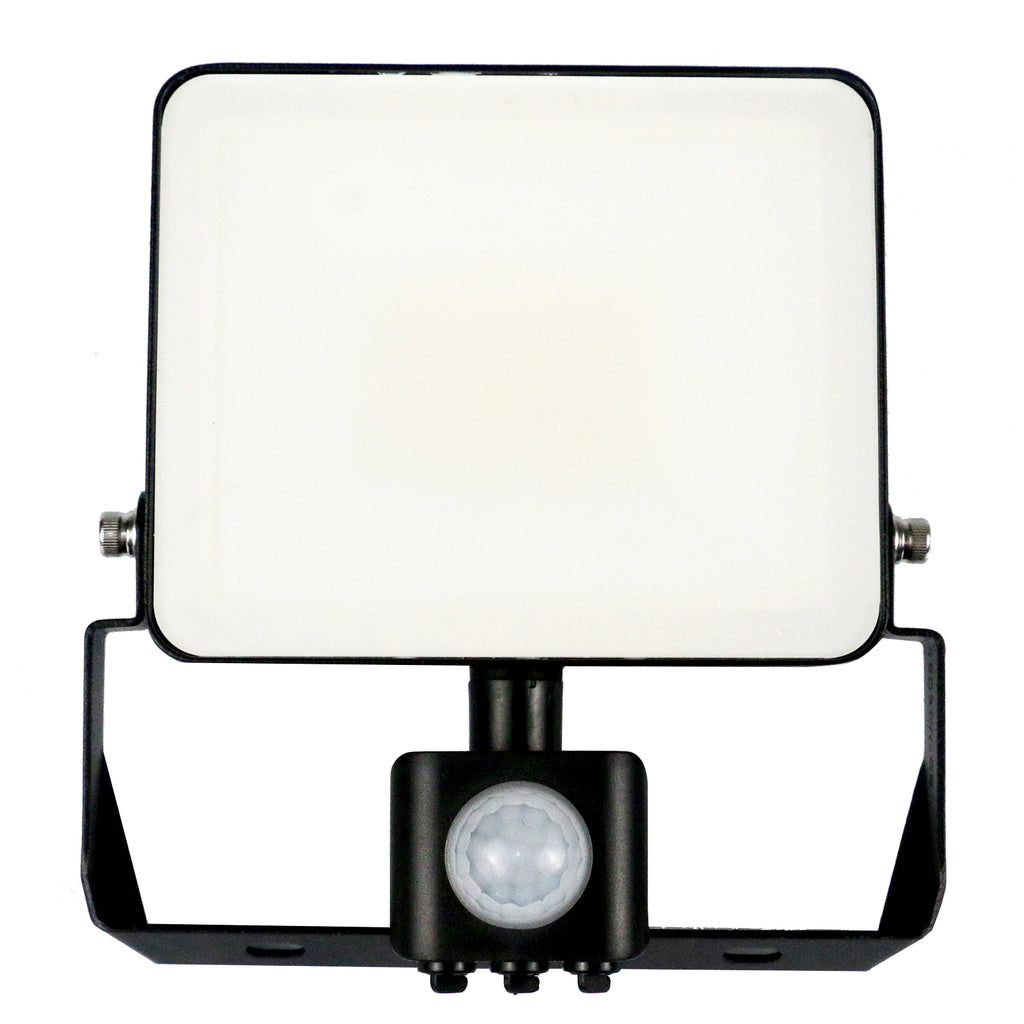 10W, LED Floodlights, 1200 Lumens, PIR Motion Sensor, IP65, 6500K Day Light, Non-Dimmable Spotlights