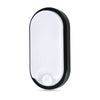 8W Oval LED Bulkhead Light, IP54 Waterproof, PIR Sensor, 650 Lumens, 6500K Daylight1