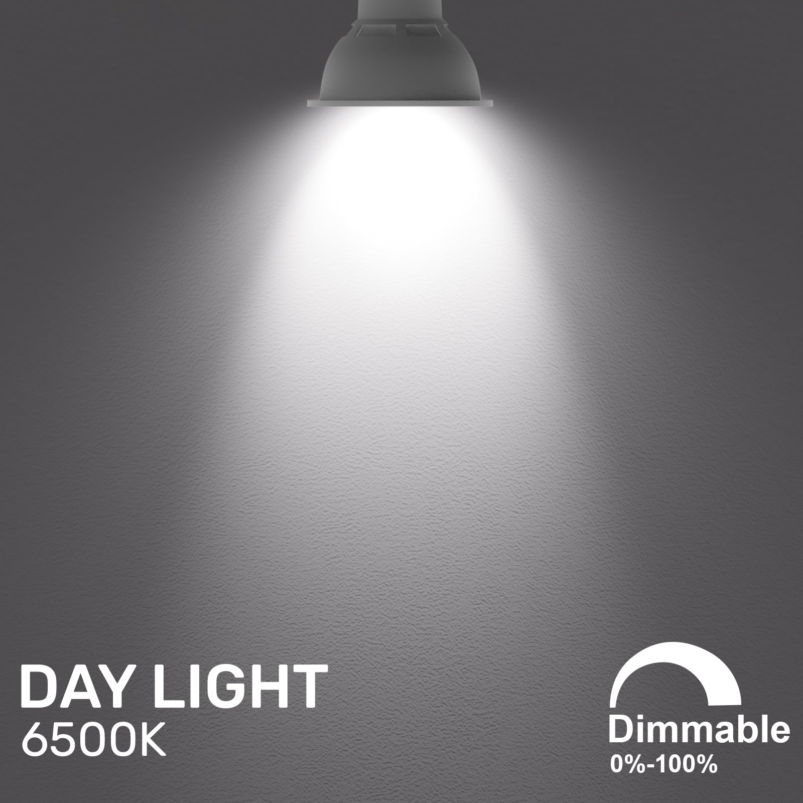 L007 LED Dimmable GU10 4.5W=50W Spot Light Bulbs Day Light