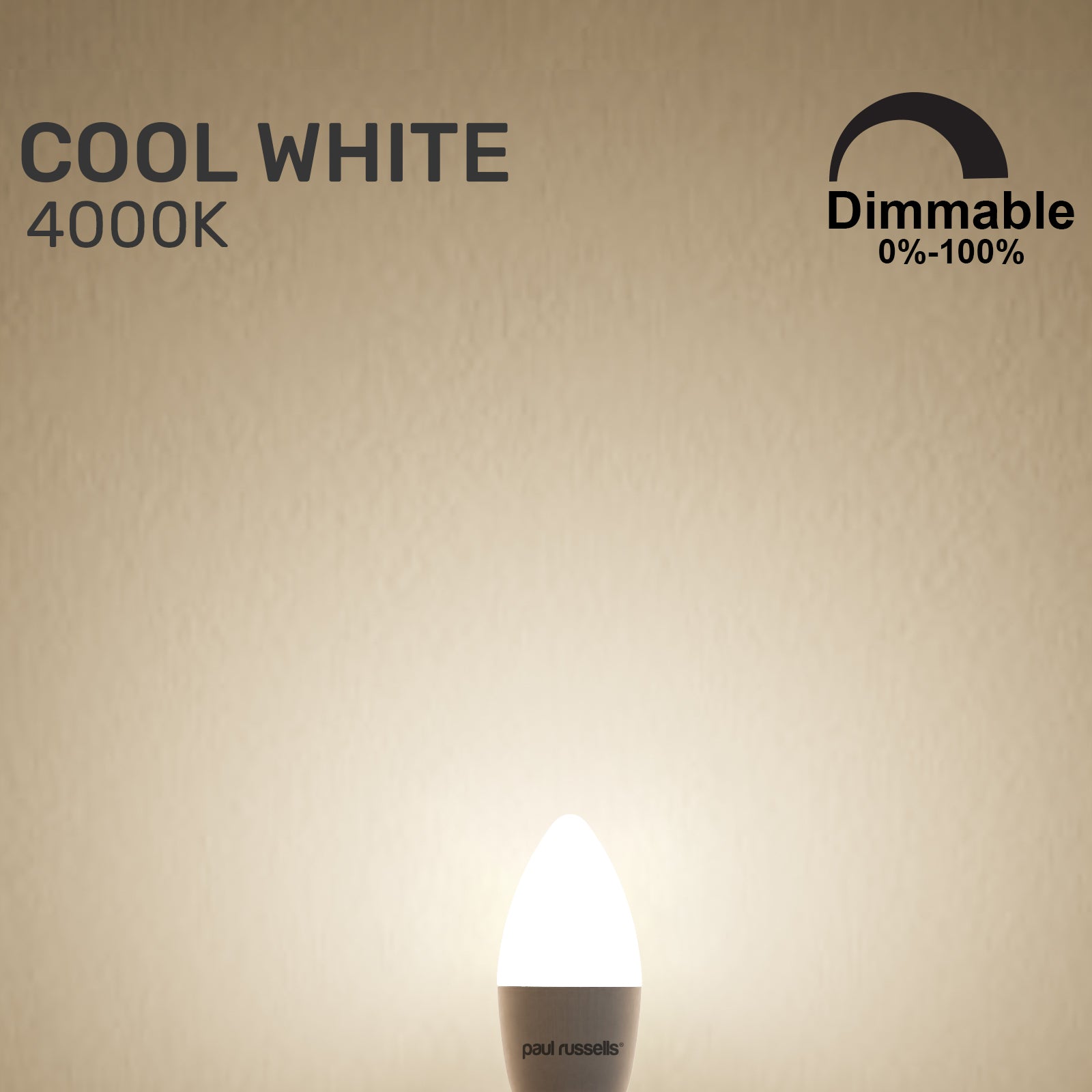 LED Dimmable Candle 5.5W=40W Cool White Edison Screw SES E14 Bulbs