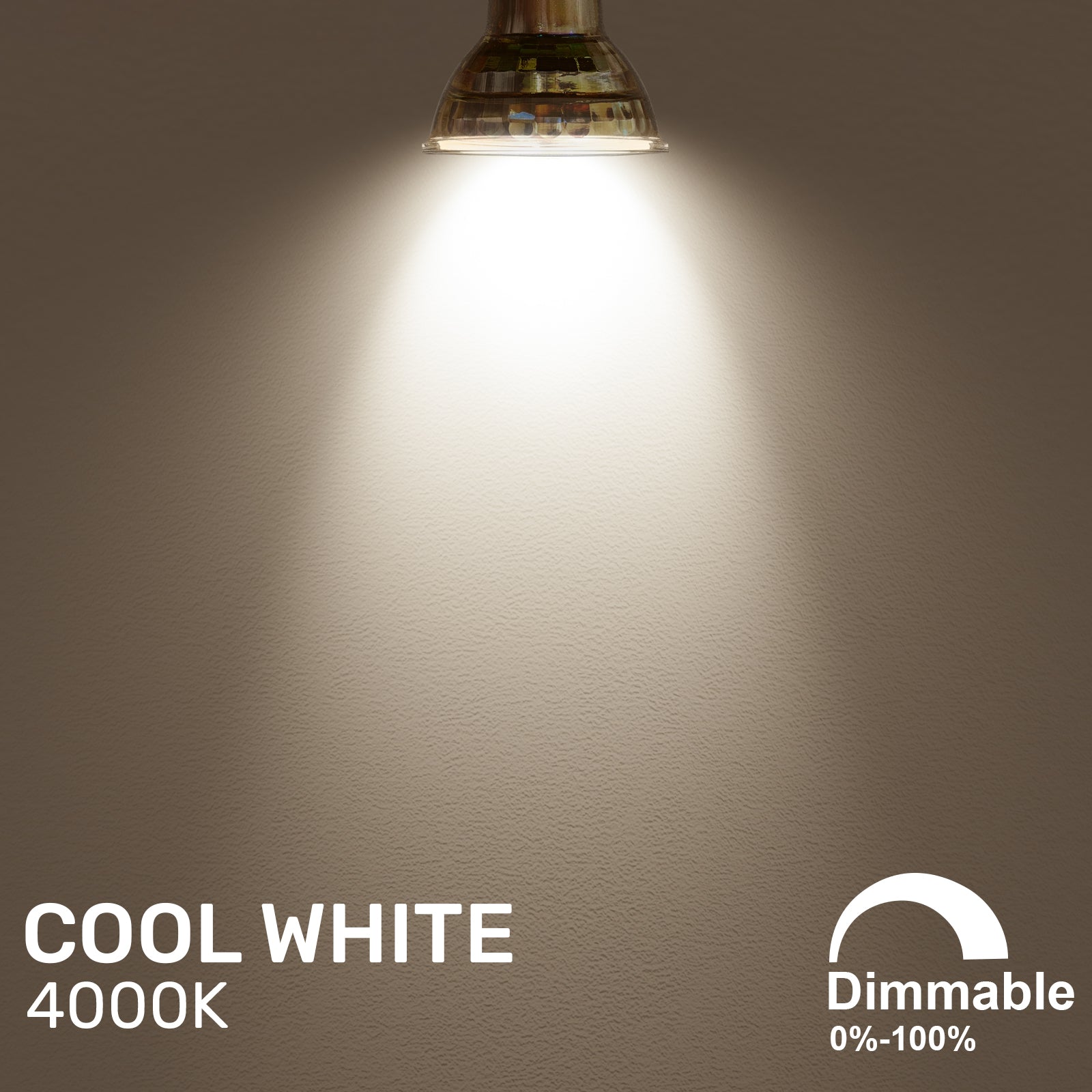 L006 LED Dimmable GU10 4.5W=50W Spot Light Bulbs Cool White