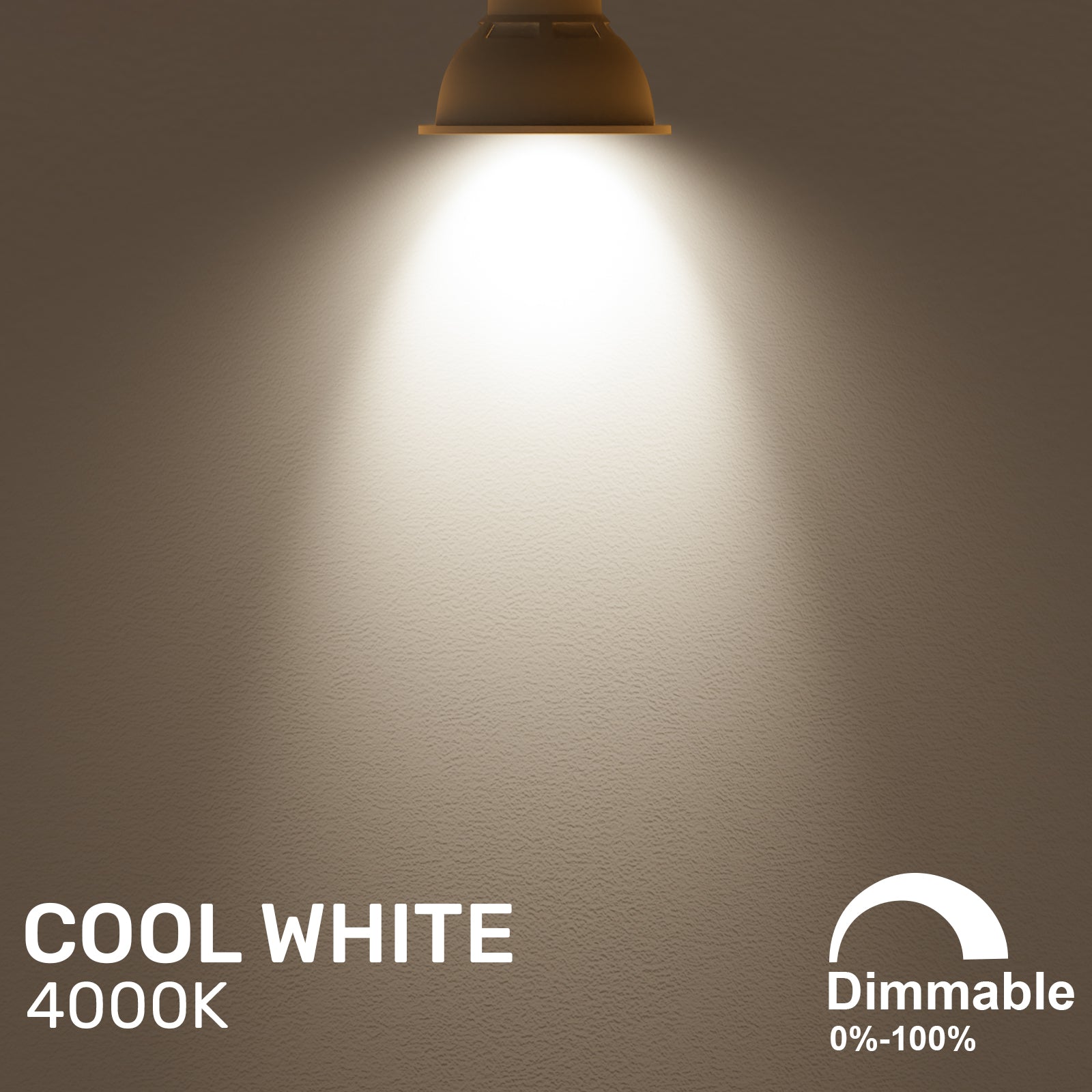 L007 LED Dimmable GU10 4.5W=50W Spot Light Bulbs Cool White