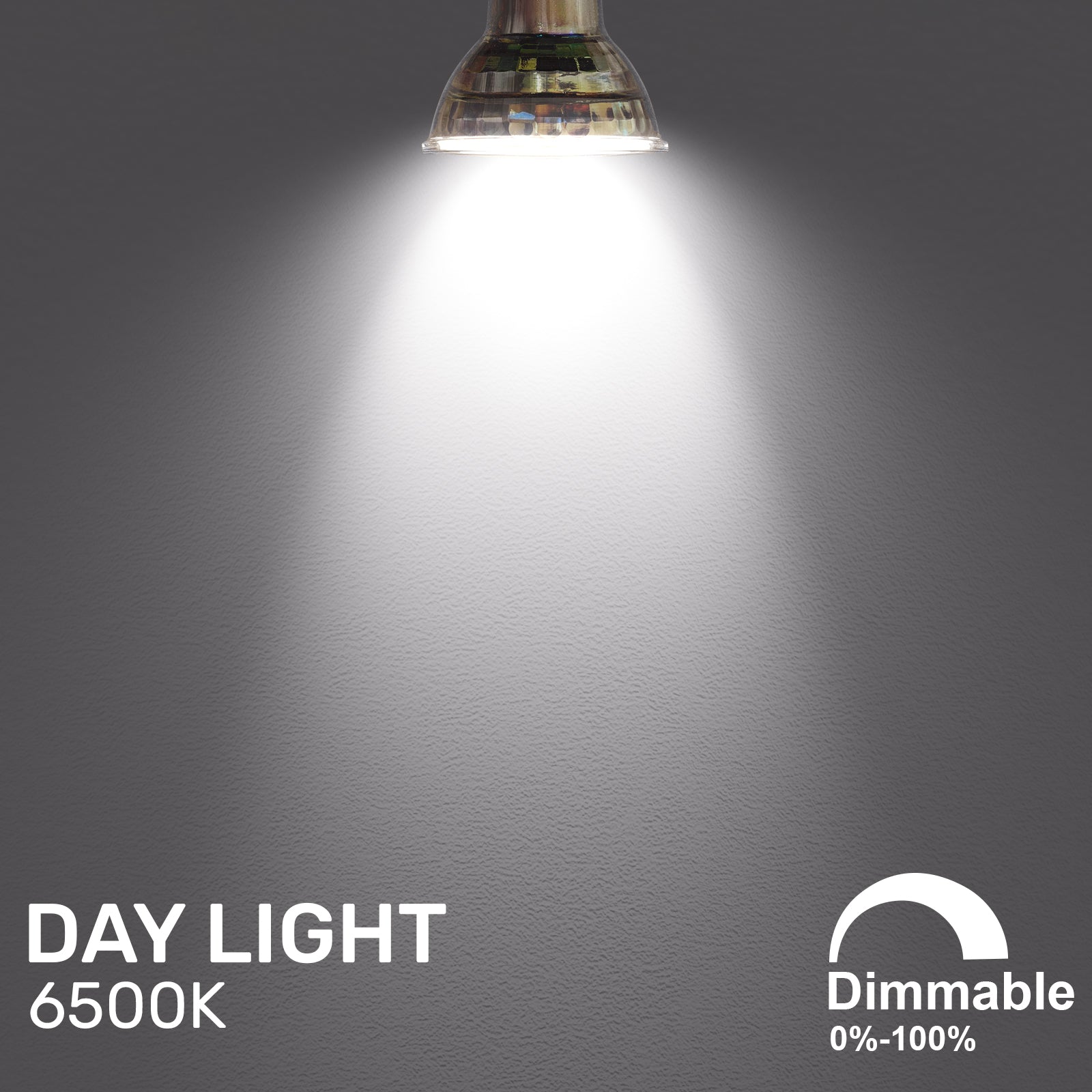 L006 LED Dimmable GU10 4.5W=50W Spot Light Bulbs Day Light