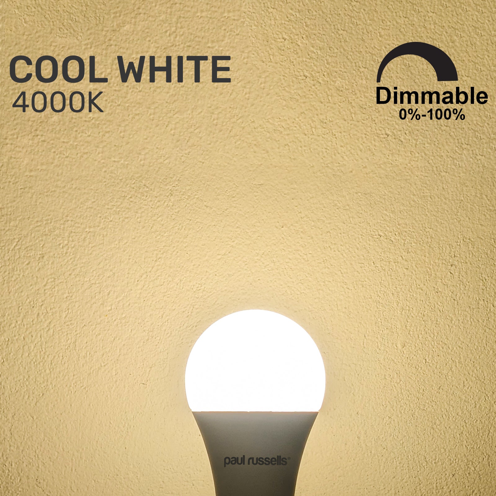 LED Dimmable GLS 8.5W=60W Cool White Bayonet Cap BC B22 Bulbs