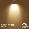 L007 LED Dimmable GU10 4.5W=50W Spot Light Bulbs Warm White2