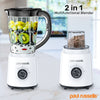 Electric Blender Smoothie Milkshake Maker, Jug 500W Stainless Steel Blades, 2 Speed Control with Pulse Function1.5L Jar Chopper Coffee Grinder2