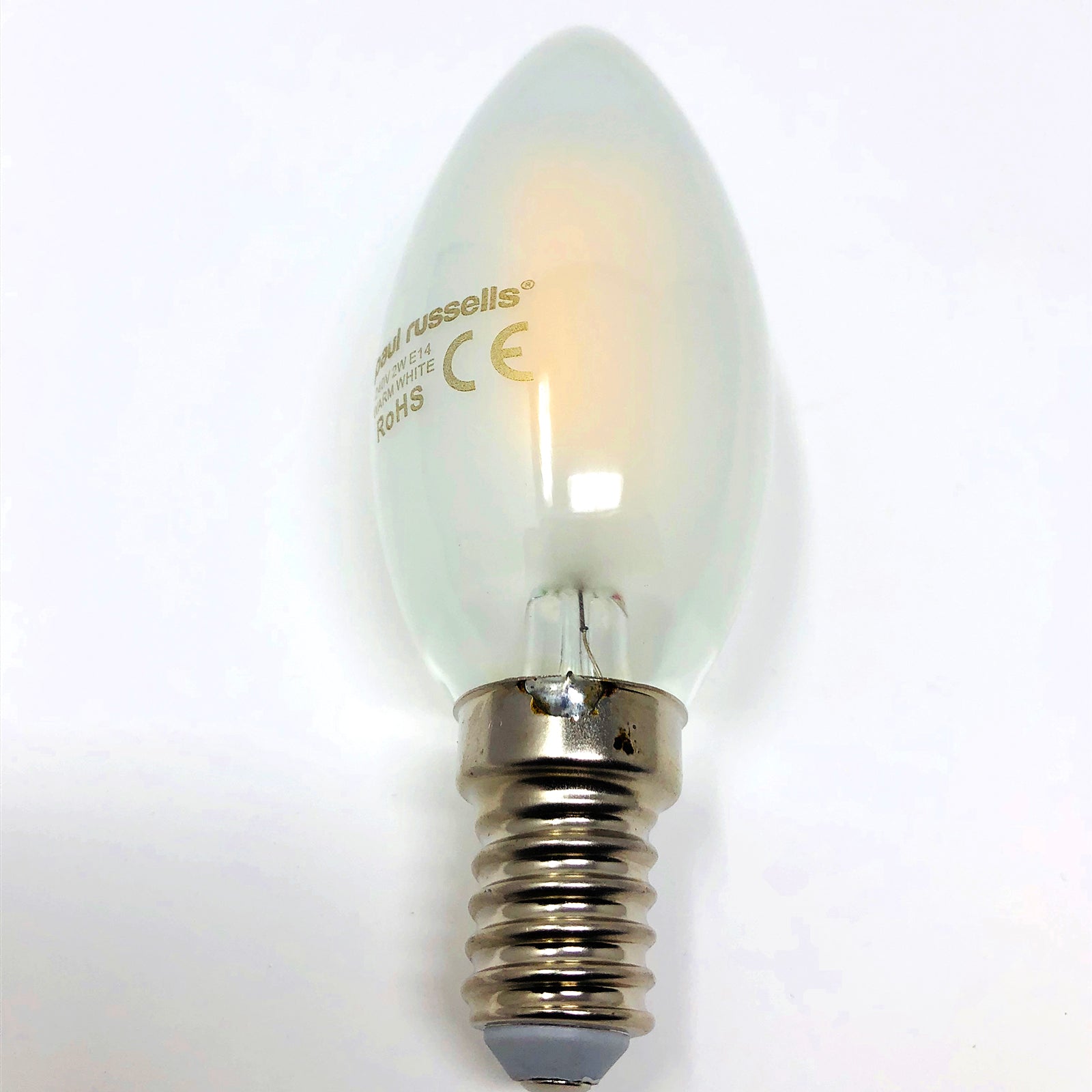 LED Filament Pearl Candle 2.5W=25W SES/E14 Small Edison Screw Cap Bulb