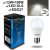 10x Pack LED Frosted GLS 12W=100W Cool White 4000K ES E27 Edison Screw Bulbs [10 Bulbs]2