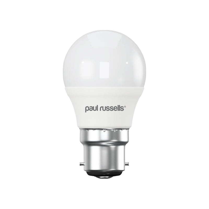 LED Golf Ball 3W=25W Cool White Bayonet Cap BC B22 Bulbs