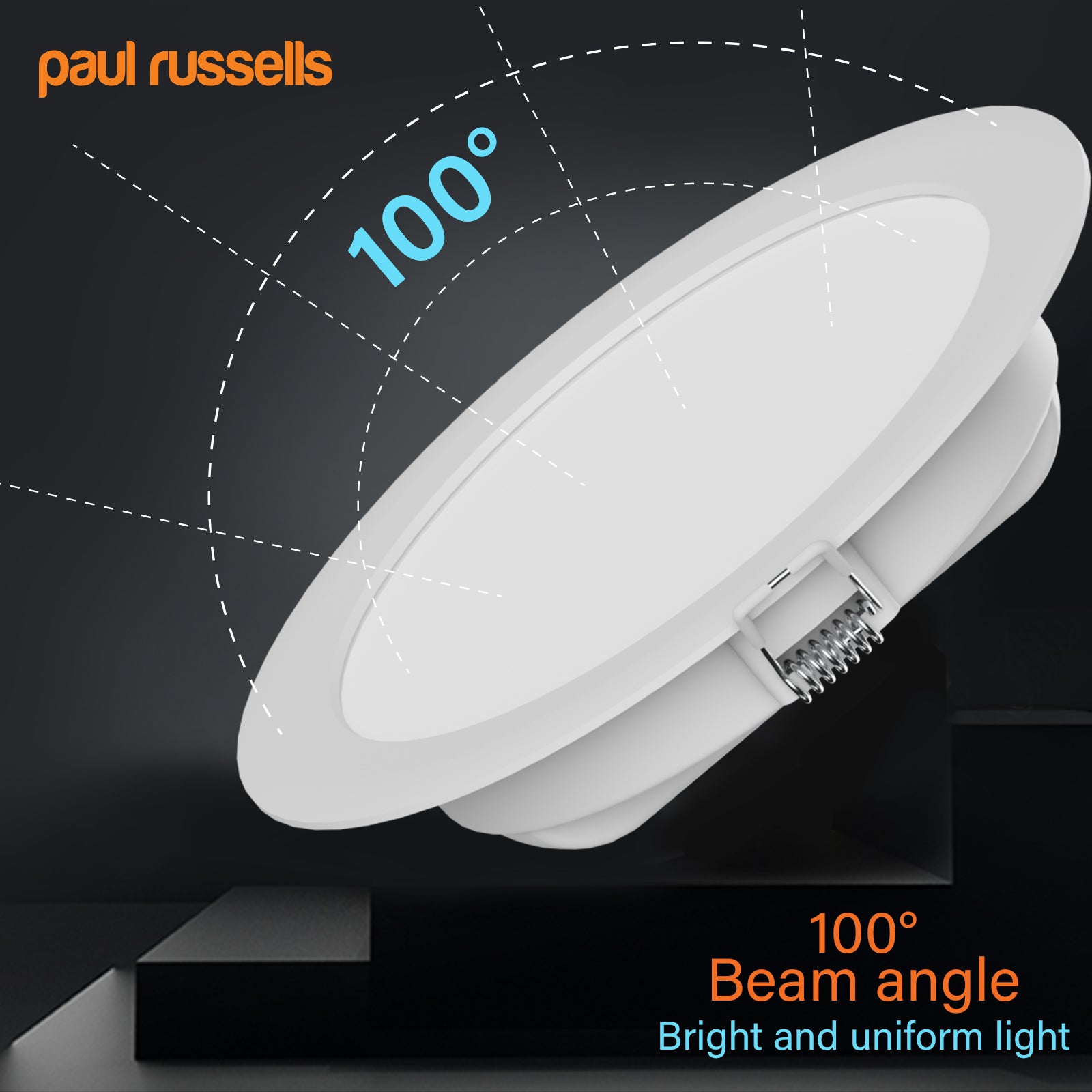 16W, LED Round Ceiling Downlights, 1600 Lumens, 6500K Day Light, Non-Dimmable Panel Spotlights