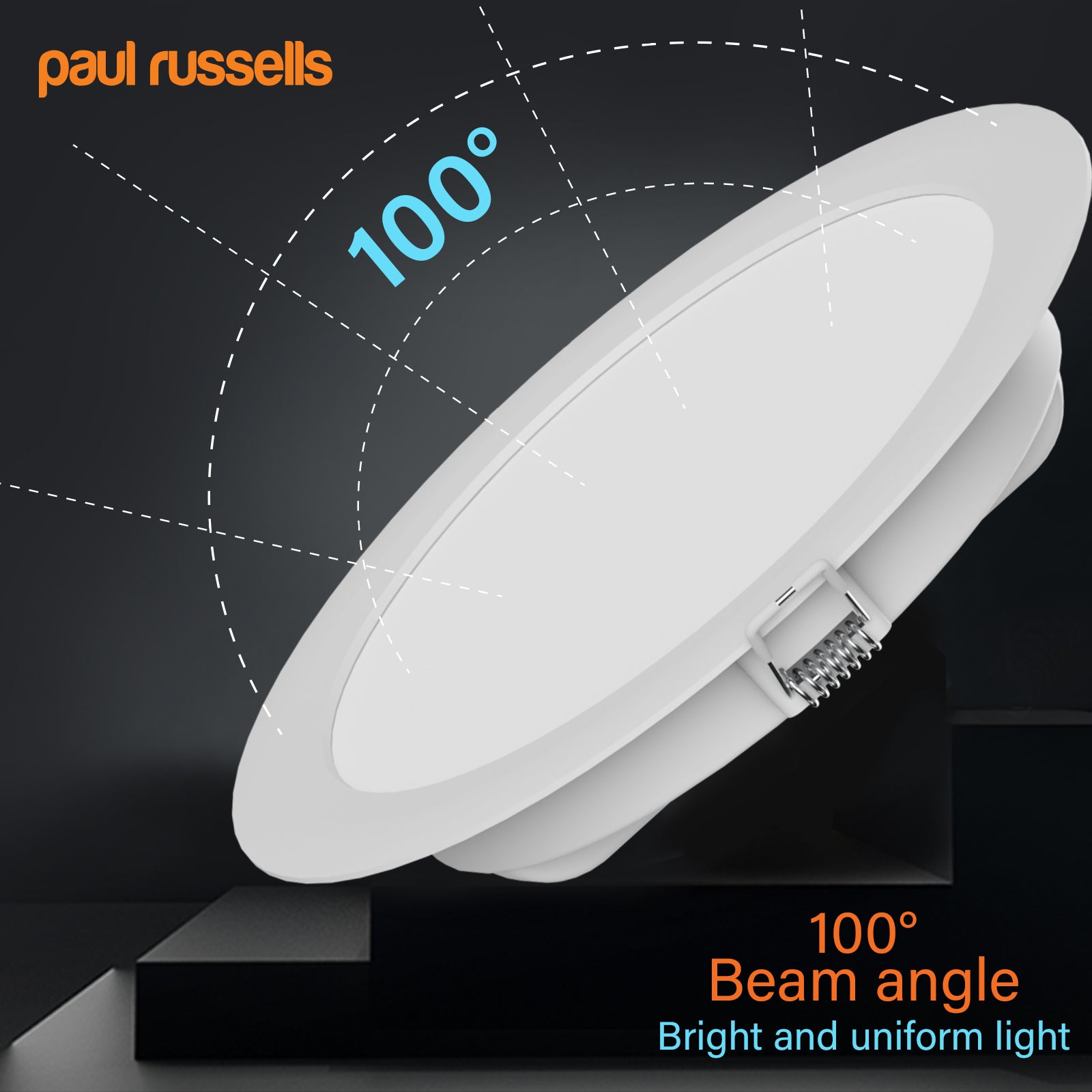 20W, LED Round Ceiling Downlights, 2150 Lumens, 6500K Day Light, Non-Dimmable Panel Spotlights