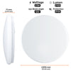 23W, LED Round Ceiling Downlights, 125W Equivalent, IP44, 2100 Lumens, 6500K Day Light, Non-Dimmable Panel Spotlights2