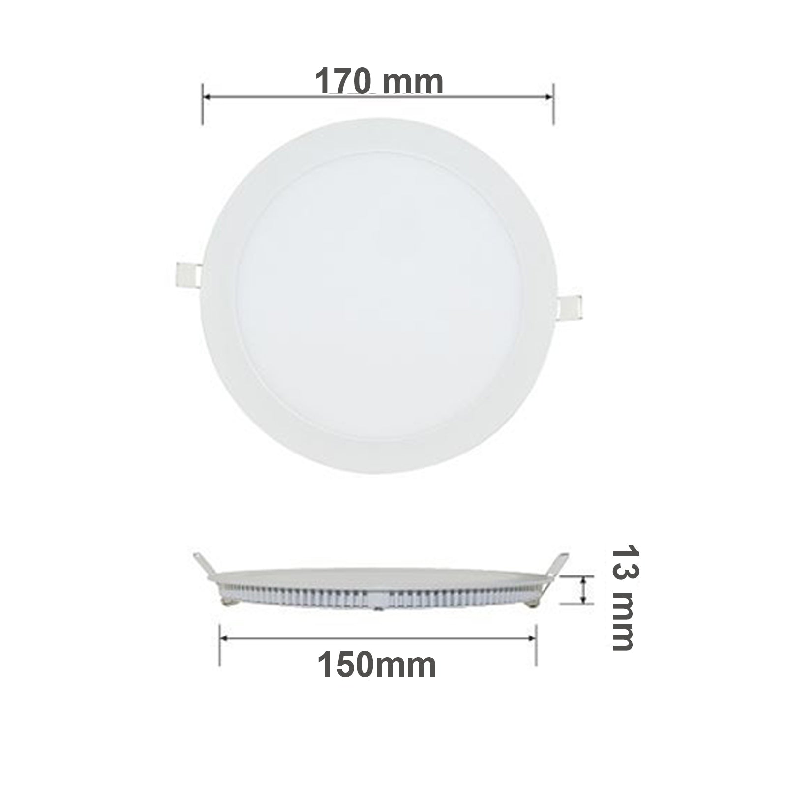 LED Round PANEL Light 12W=100W Warm White 2700K