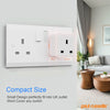 Smart Wireless Socket Plug works with Amazon Alexa/Google/Siri paul russells App Runs on 2. 4GHz WiFi Router/Bluetooth Remote Control, No Hub Required, Timer Switch, Home Devices4