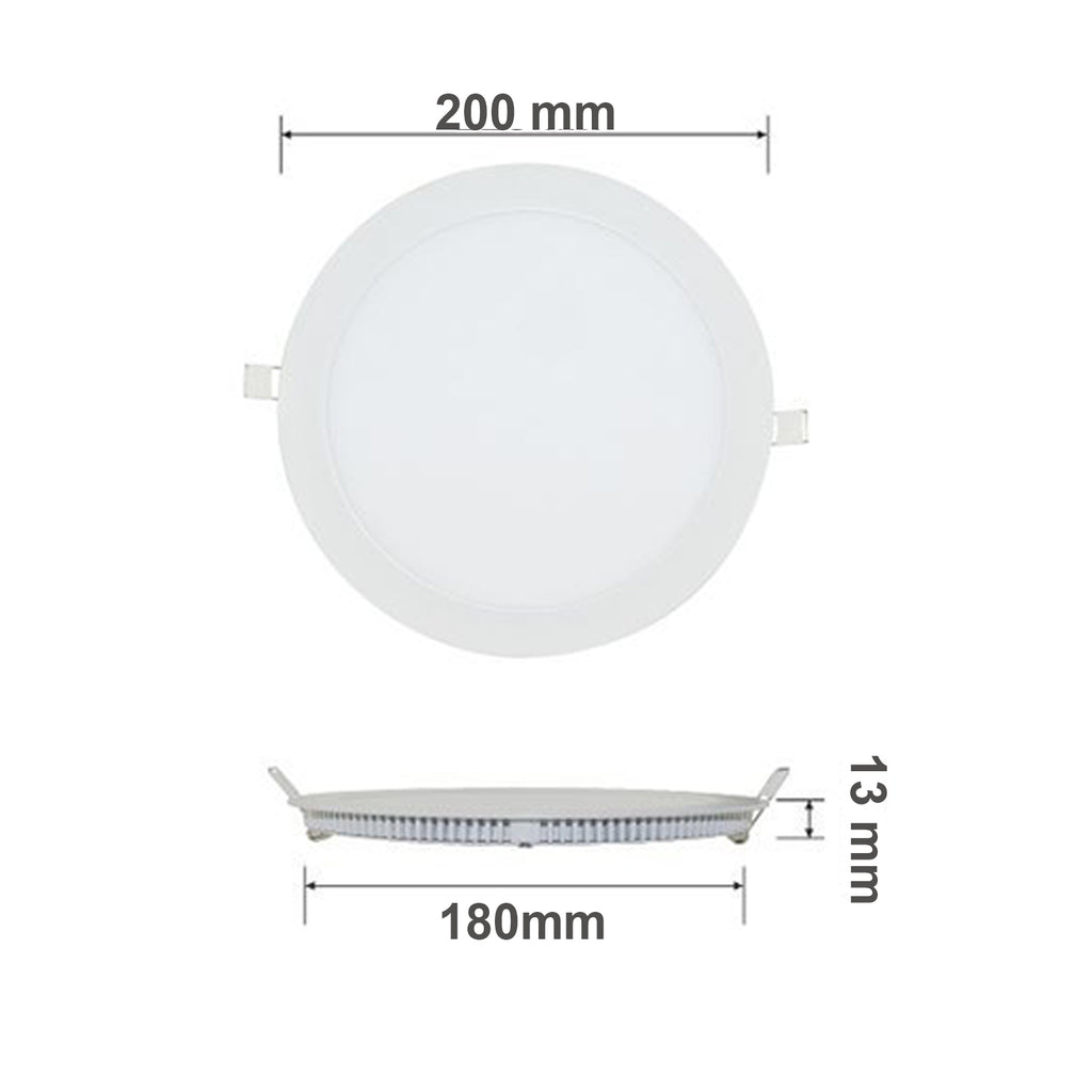 LED Round PANEL Light 15W=125W Warm White 2700K