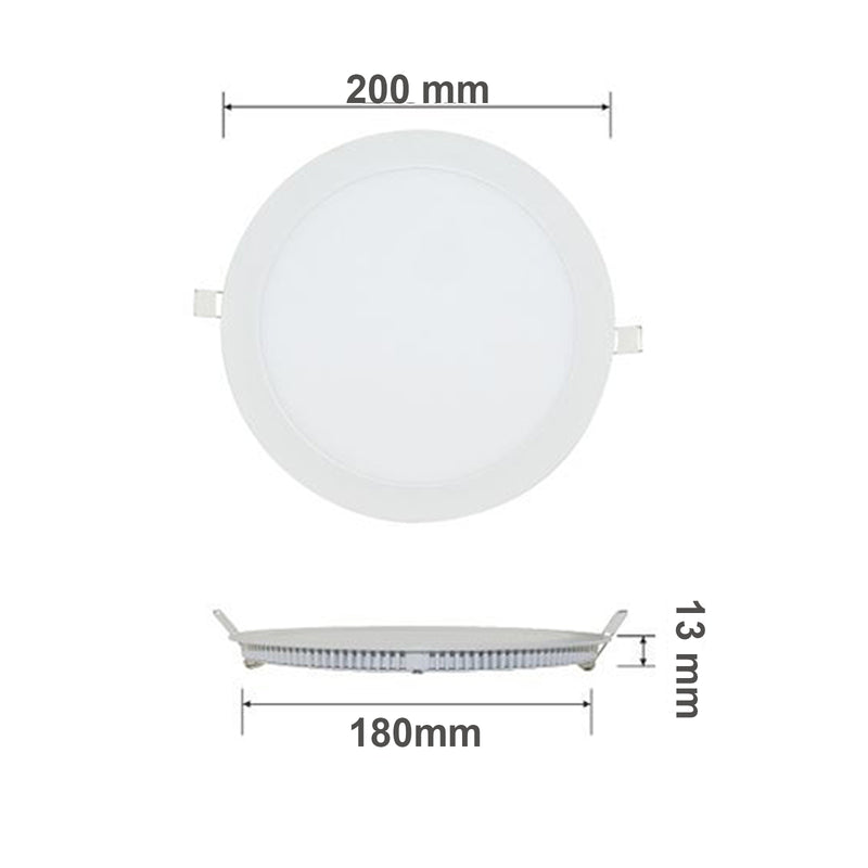 LED Round PANEL Light 15W=125W Warm White 2700K