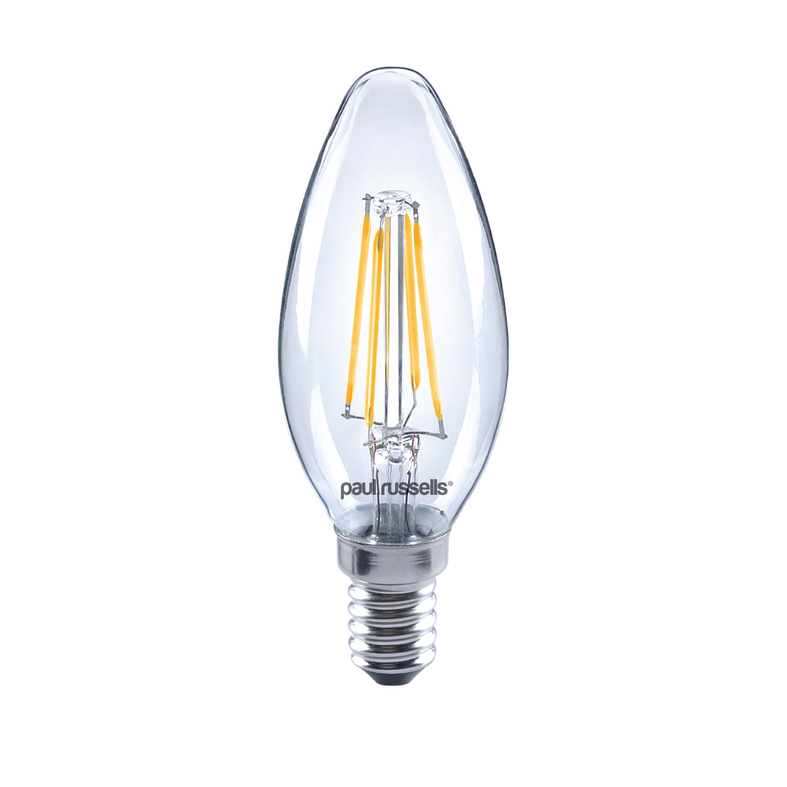 LED Filament Candle 4.5W=40W Warm White 2700K SES E14 Small Edison Screw Cap Bulbs