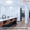 23W, LED Round Ceiling Downlights, 125W Equivalent, IP44, 2100 Lumens, 6500K Day Light, Non-Dimmable Panel Spotlights6
