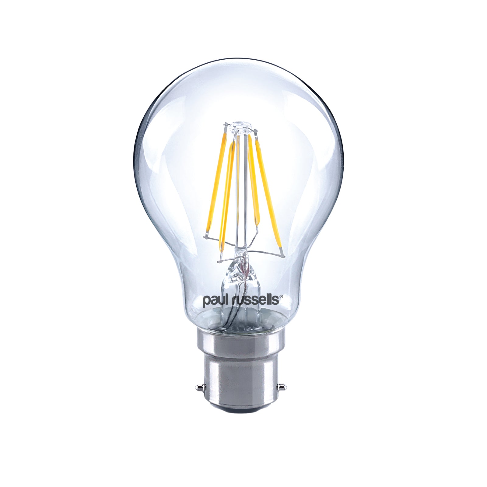 LED Filament GLS 7W=60W Warm White BC B22 Bayonet Cap Bulbs