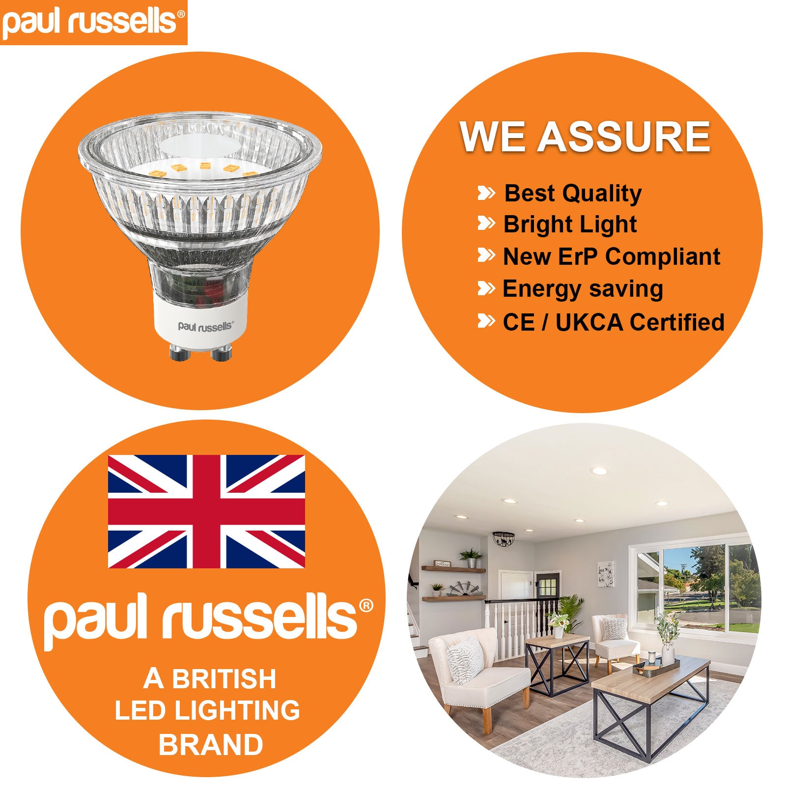 GU10 4W=35W LED Spot Light Bulbs Cool White