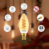 LED Filament Spiral Candle 2.5W=15w Extra Warm White (AMBER) SES E14 Small Edison Screw Decorative Bulbs3