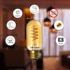 LED Filament Spiral T45 4W=25w Extra Warm White (AMBER) ES E27 Edison Screw Decorative Bulbs3
