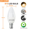 LED Candle 4.9W=40W Warm White Small Bayonet Cap SBC B15 Bulbs3