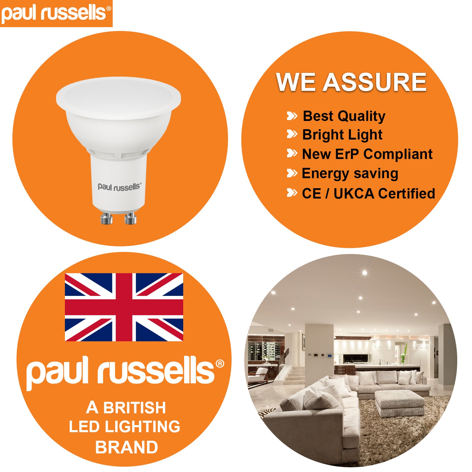 GU10 3W=25W LED Spot Light Bulbs Cool White