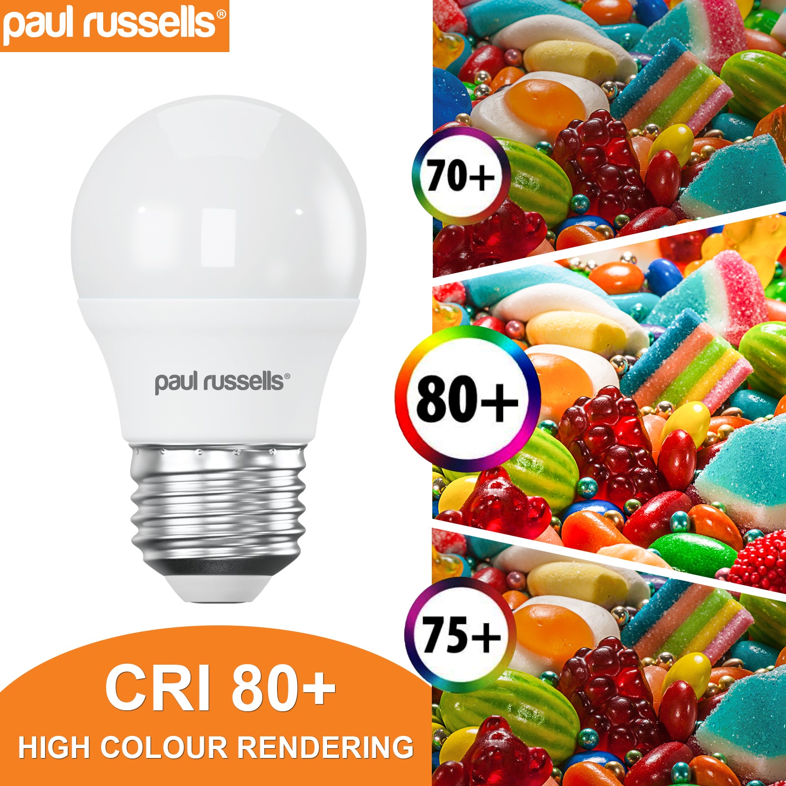 LED Golf Ball 3W=25W Cool White Edison Screw ES E27 Bulbs