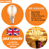LED Filament Golf Ball 2.5W=20W Extra Warm White Amber 2200K SBC B15 Small Bayonet Cap Bulbs5