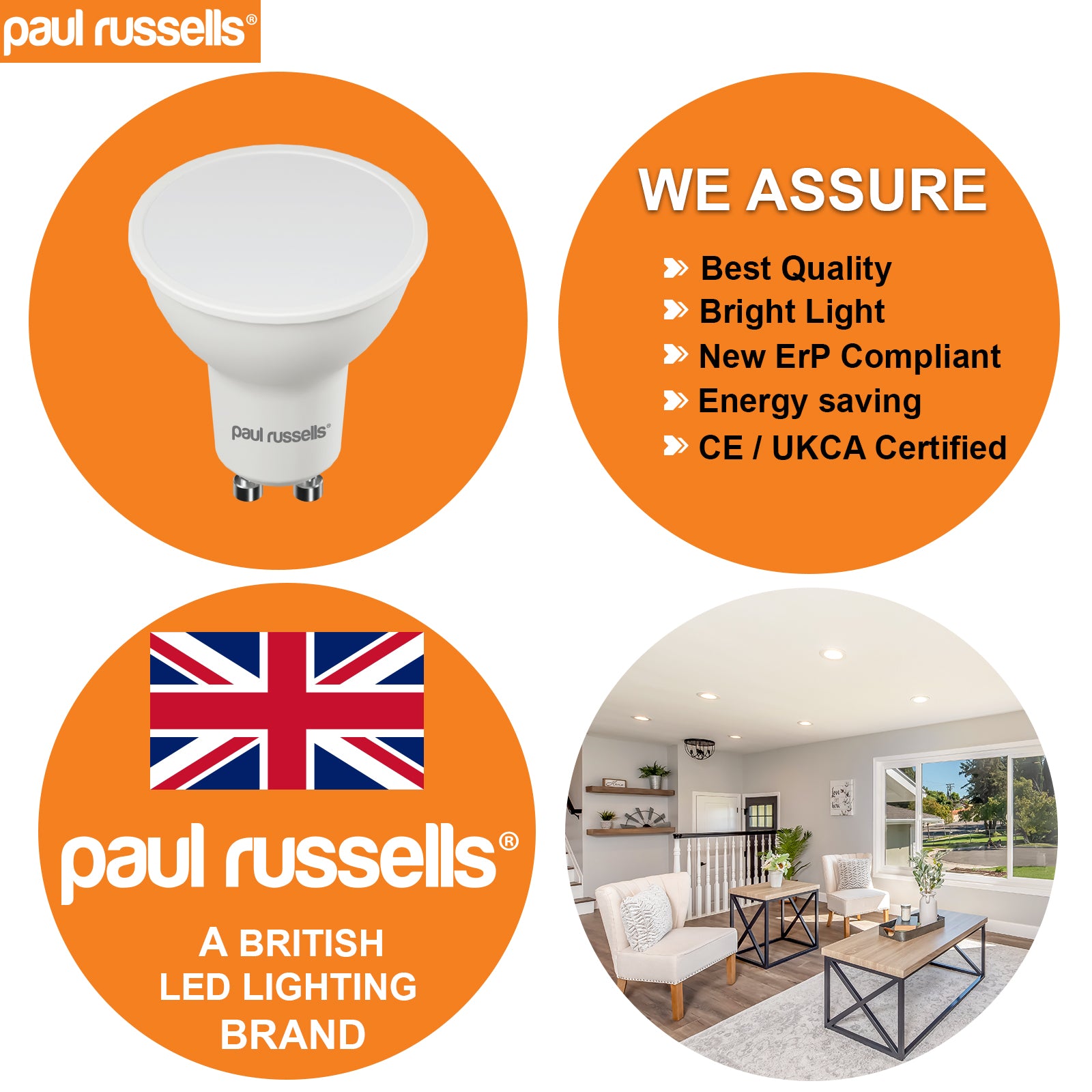 GU10 7W=45W LED Spot Light Bulbs Cool White