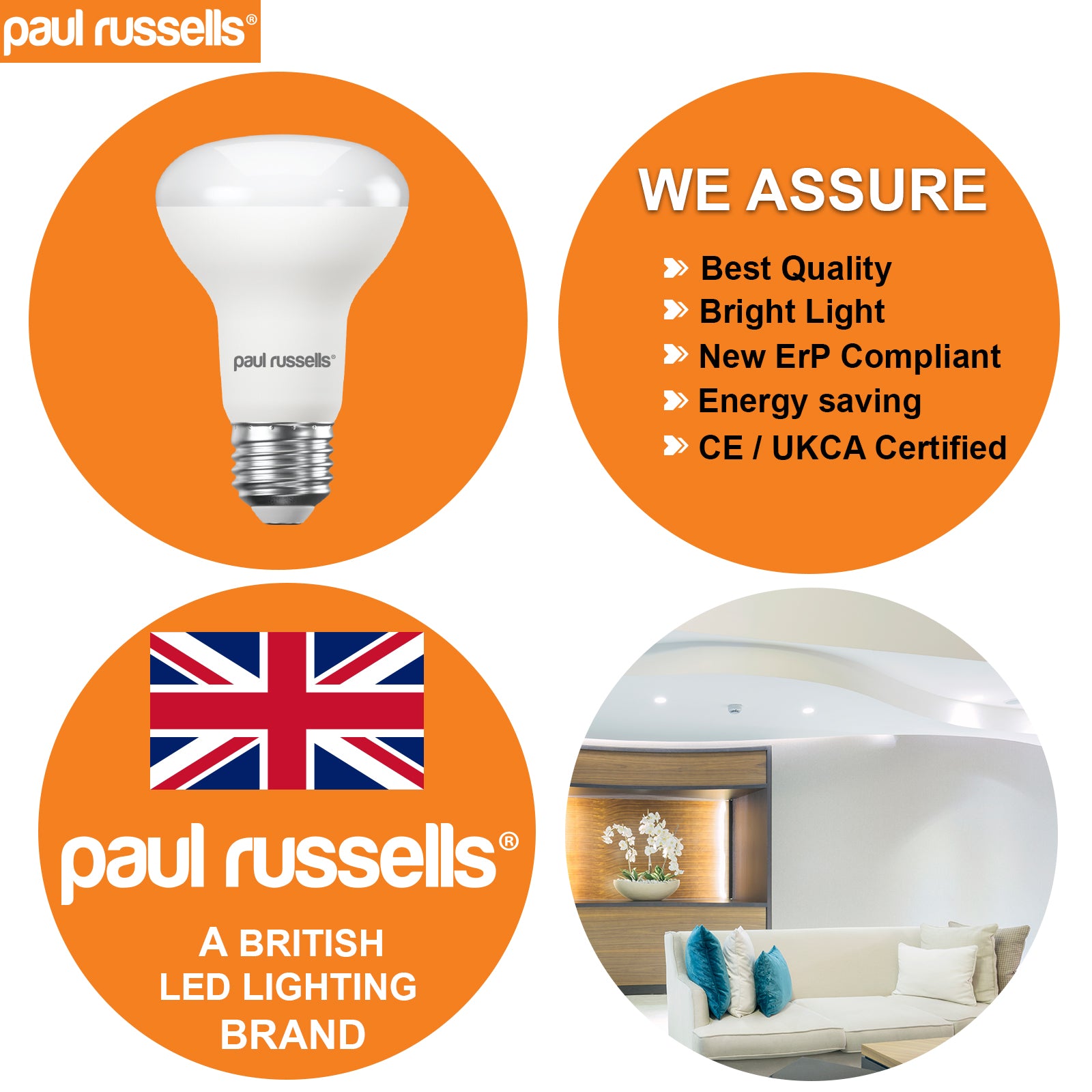 LED Reflector Light Bulbs R63 8W=40W Day Light ES E27 Edison Screw