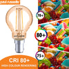 LED Filament Golf Ball 2.5W=20W Extra Warm White Amber 2200K SBC B15 Small Bayonet Cap Bulbs4