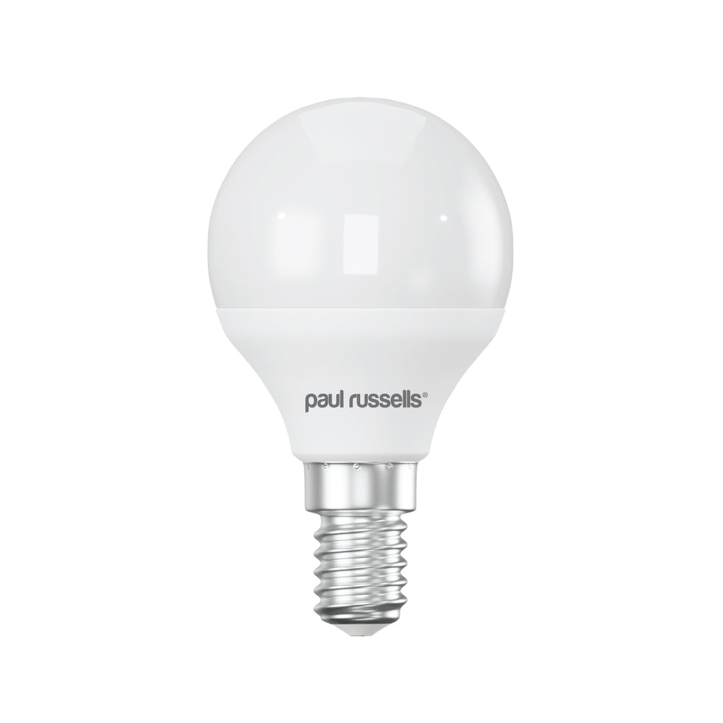 LED Golf Ball 3W=25W Cool White Small Edison Screw SES E14 Bulbs
