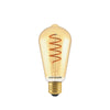 LED Filament Spiral ST64 4W=25w Extra Warm White (AMBER) ES E27 Edison Screw Decorative Bulbs1