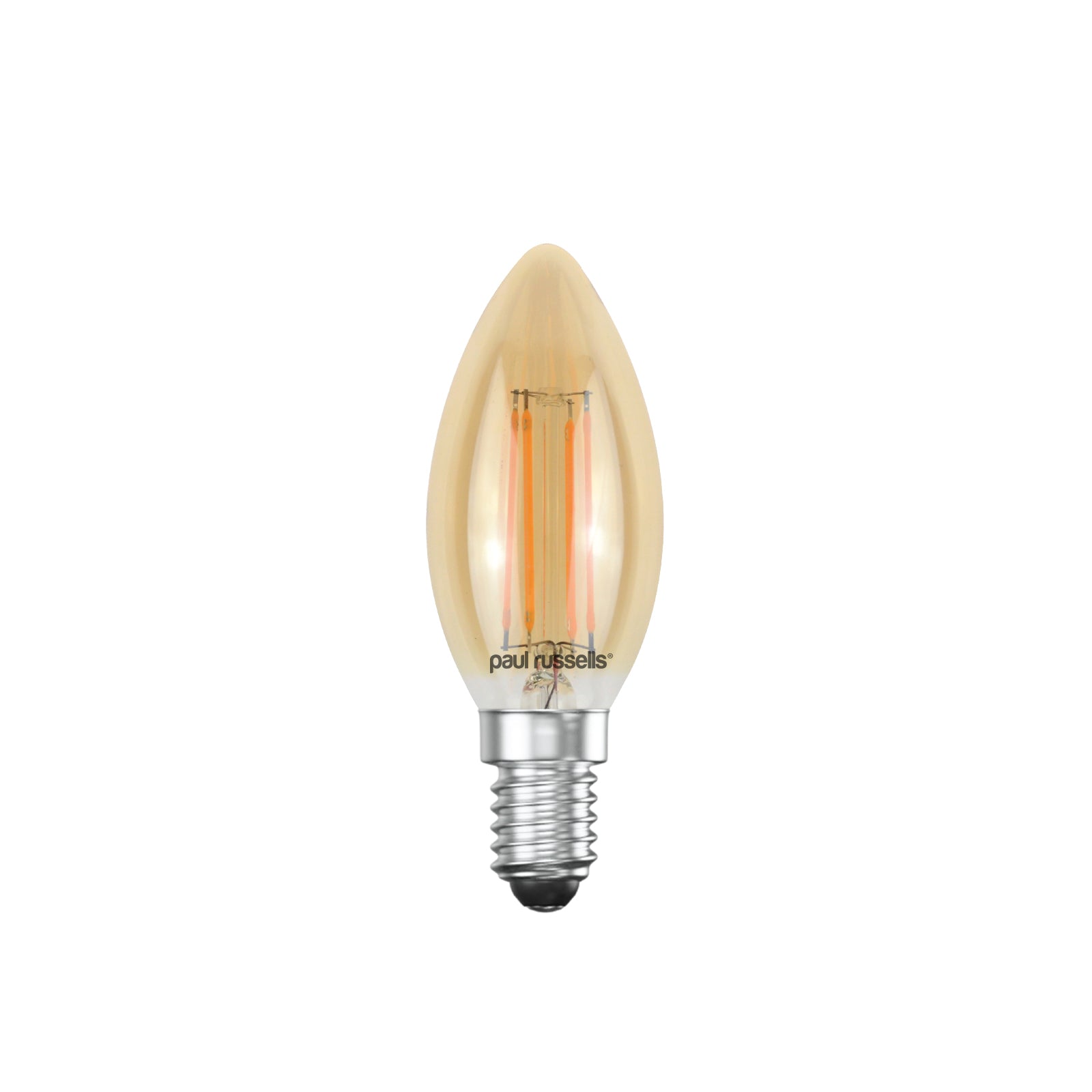 LED Filament Candle 4.5W=35W Extra Warm White Amber 2200K SES E14 Small Edison Screw Bulbs