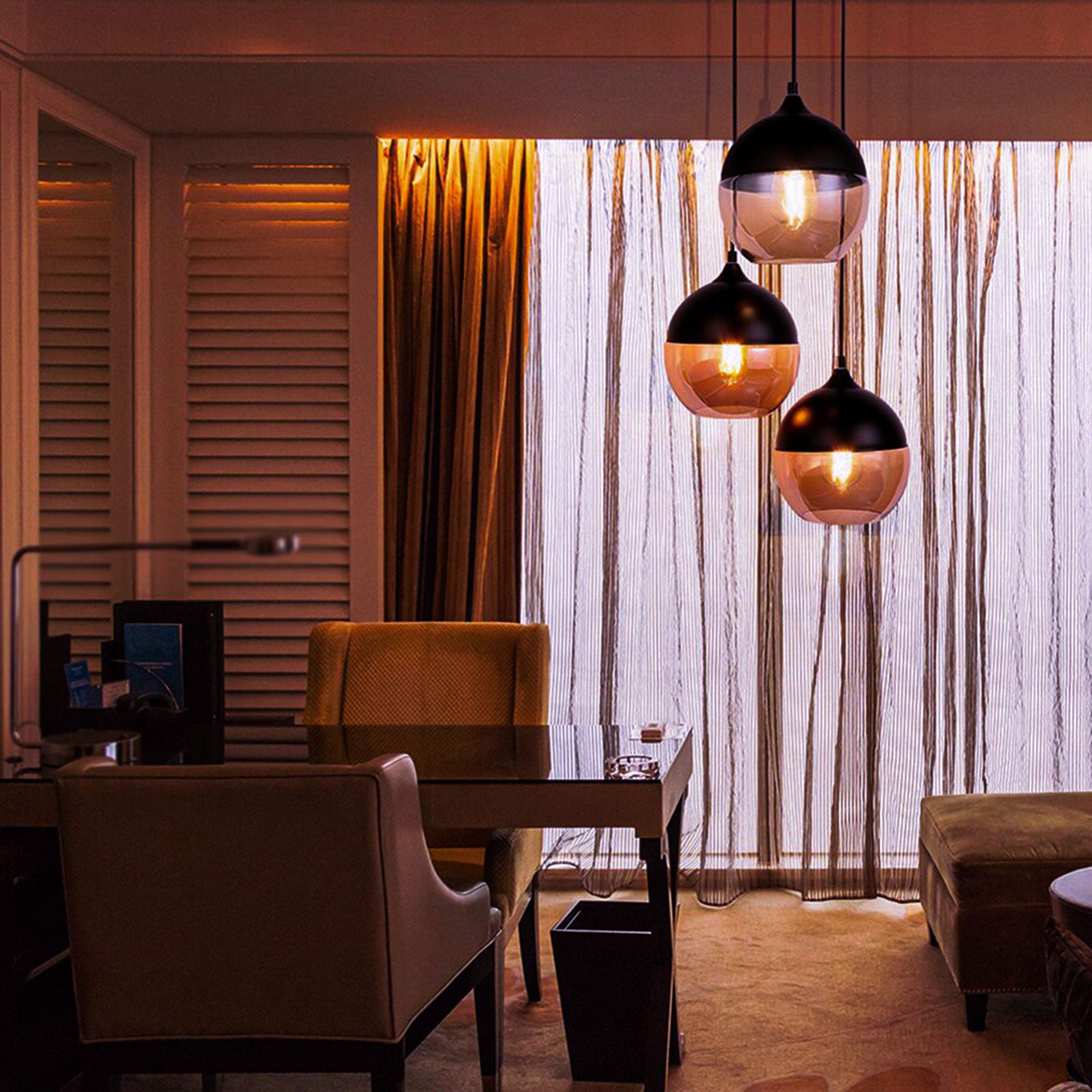 LED Filament Spiral T45 4W=25w Extra Warm White (AMBER) ES E27 Edison Screw Decorative Bulbs
