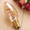 LED Filament Spiral Candle 2.5W=15w Extra Warm White (AMBER) SES E14 Small Edison Screw Decorative Bulbs5