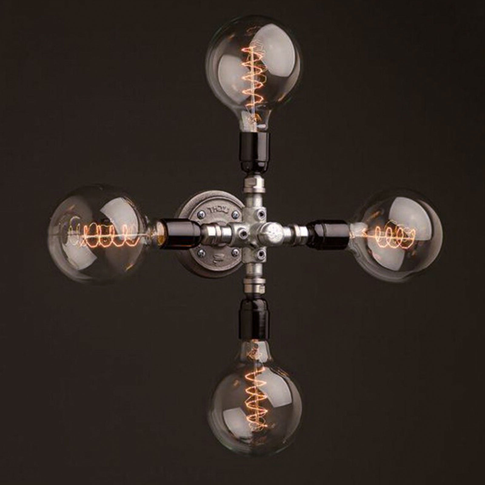 LED Filament Spiral G80 4W=25w Extra Warm White (AMBER) ES E27 Edison Screw Decorative Bulbs