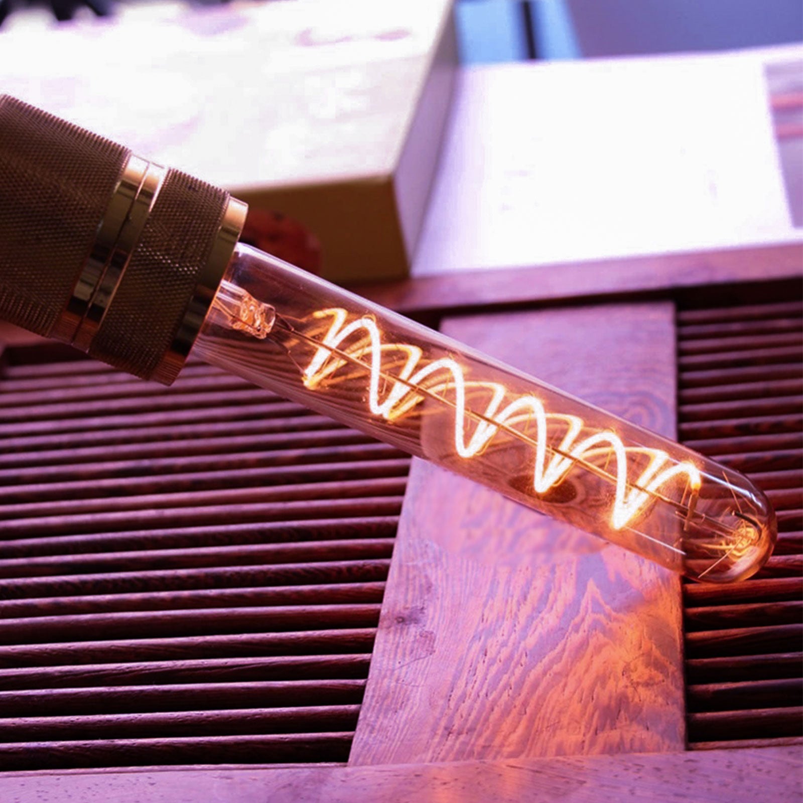 LED Filament Spiral T32 4W=25w Extra Warm White (AMBER) ES E27 Edison Screw Decorative Bulbs